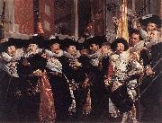 Hendrik Gerritsz. Pot Officers and sergeants of the St Hadrian Civic Guard on their retirement in 1630 oil painting artist